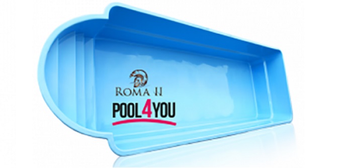 Купить стекловолоконный бассейн Pool4you Roma II в Киеве и Украине Купить стекловолоконный бассейн Pool4you Roma II в Киеве и Украине